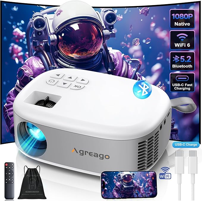 Outdoor Movie Projector with 15000 Lumens