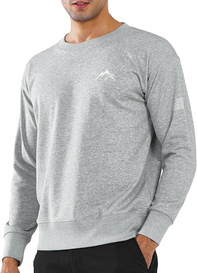 Men's Crewneck Sweatshirt Long Sleeve Cotton Pullover